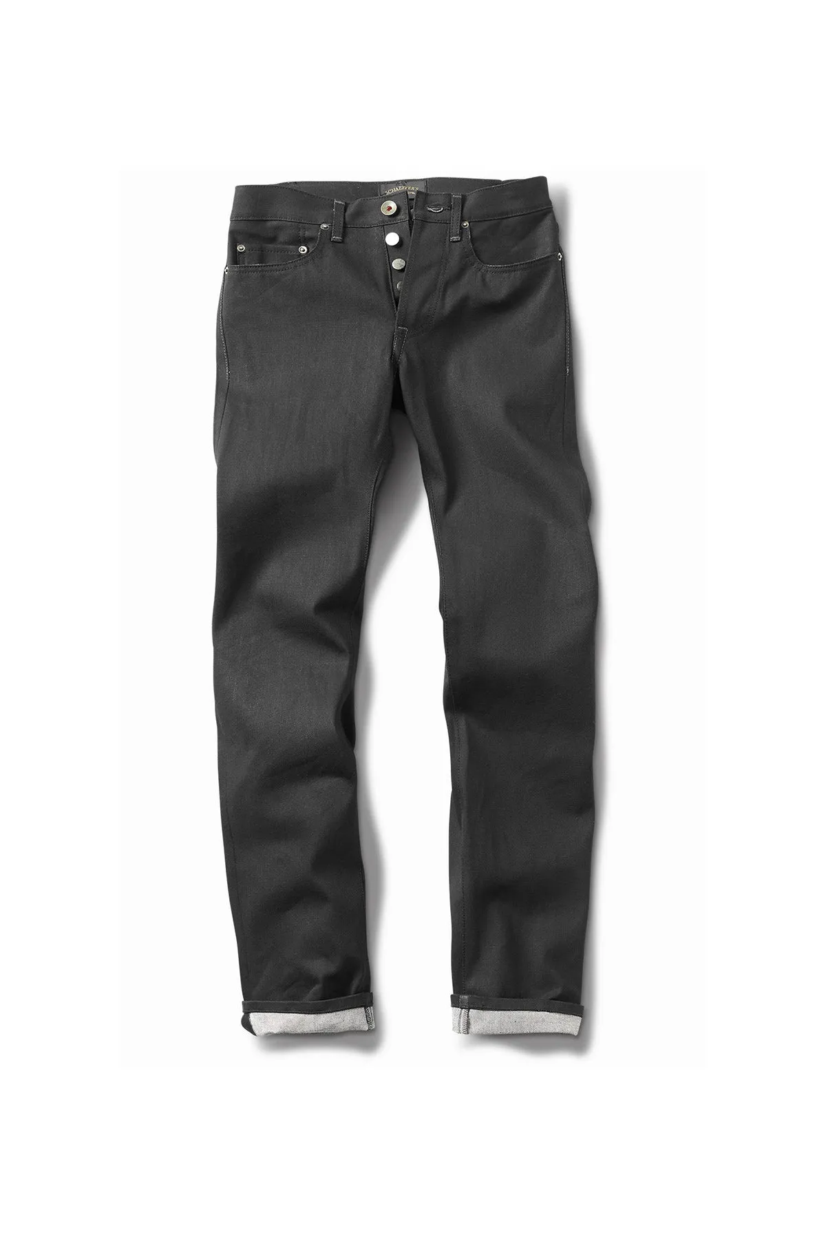 SCHAEFFER'S GARMENT HOTEL | "THE PALOMA" COATED BLACK - TALL RISE 103 JEANS