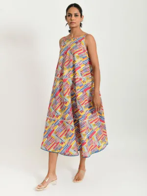 Scribble Handblock Dress