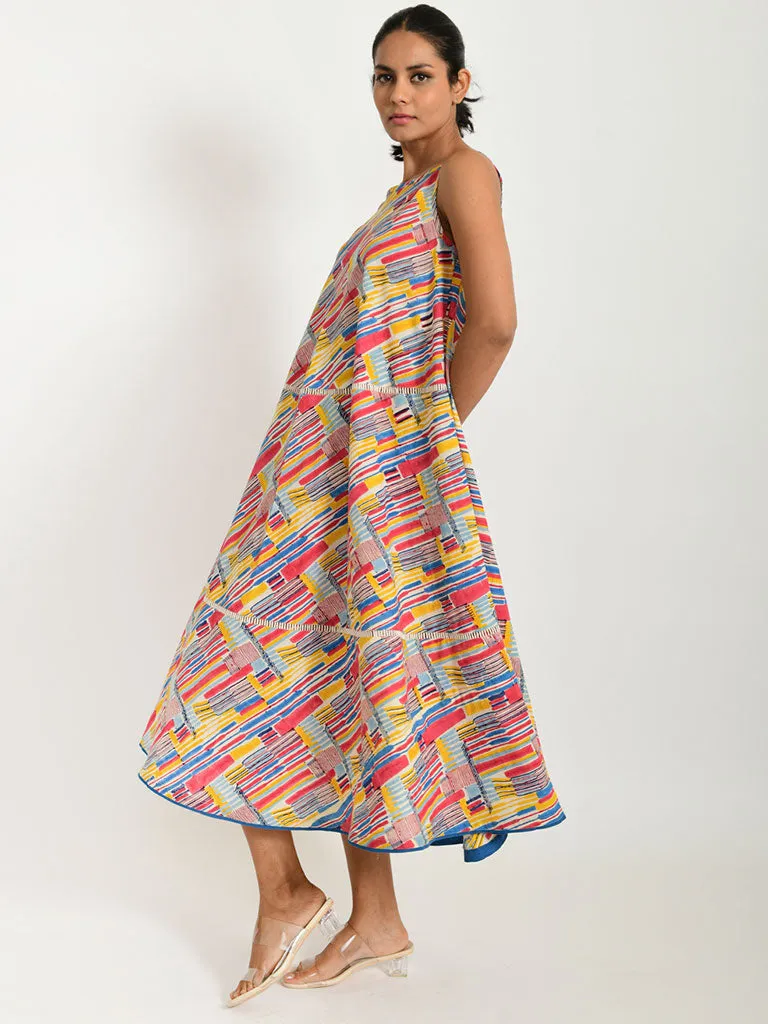 Scribble Handblock Dress
