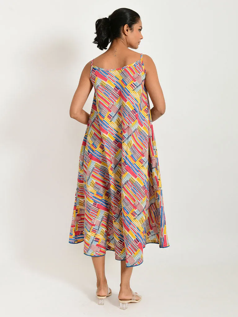 Scribble Handblock Dress