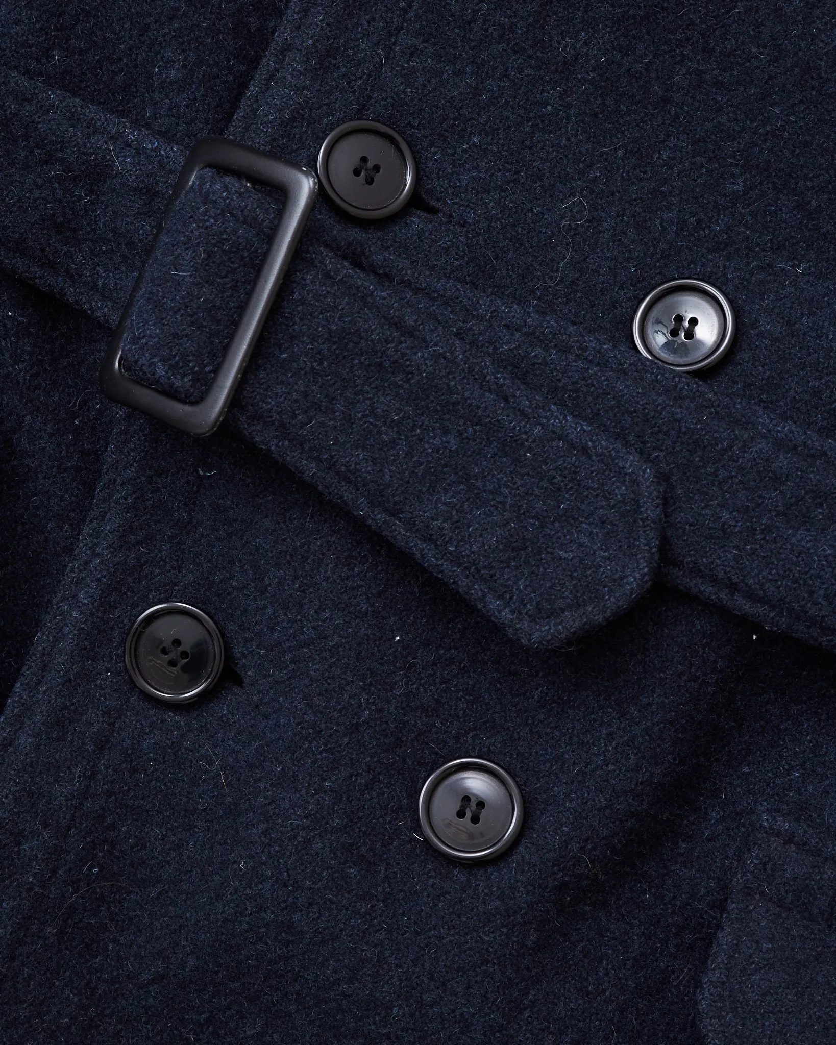 Second Hand Levi's Vintage Clothing Mackinaw Wool Coat Navy SAMPLE Size M/L