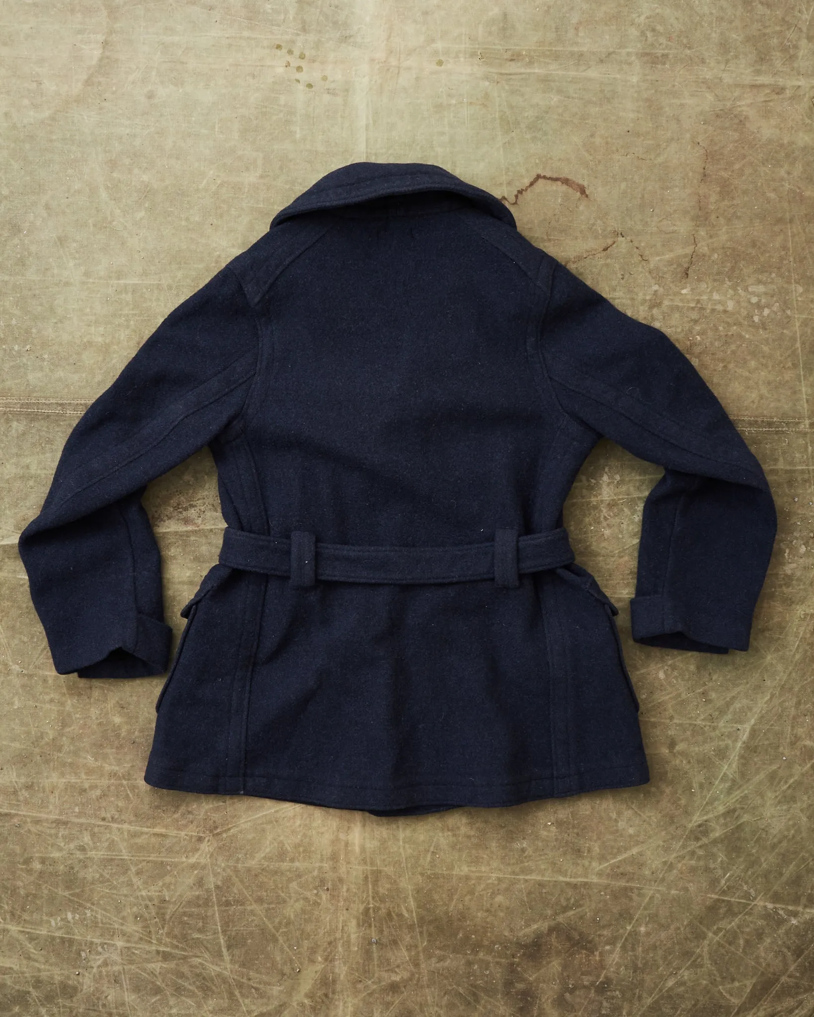 Second Hand Levi's Vintage Clothing Mackinaw Wool Coat Navy SAMPLE Size M/L