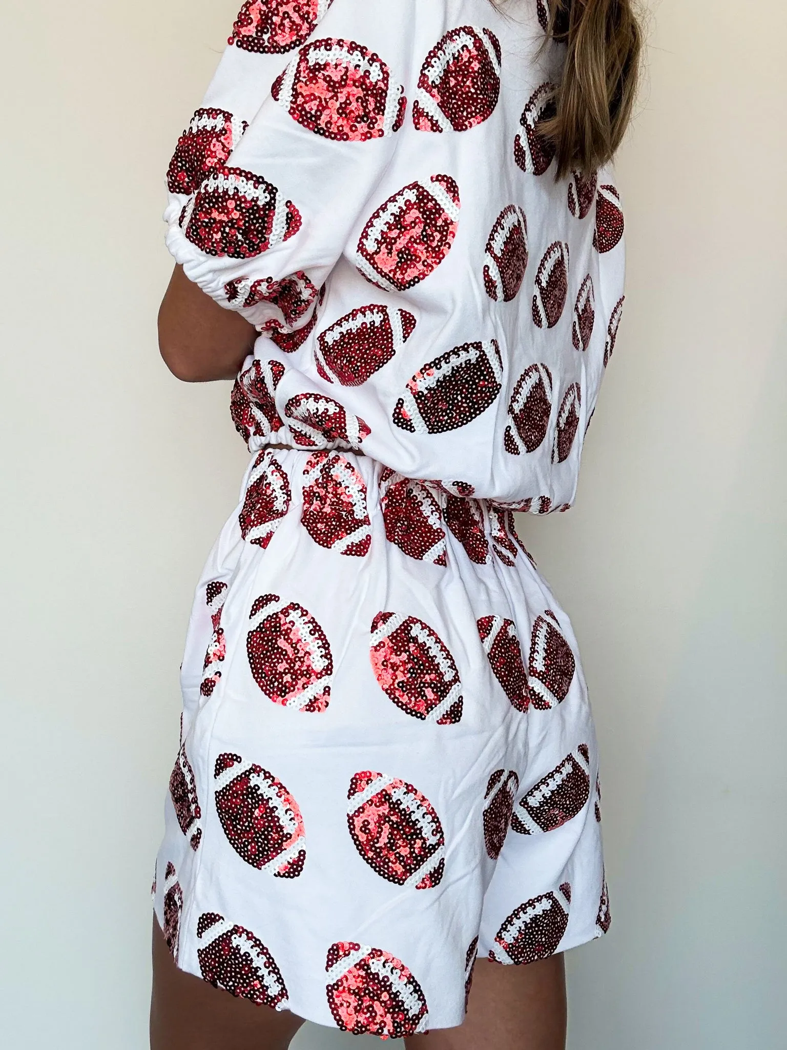 Sequin Football Shorts
