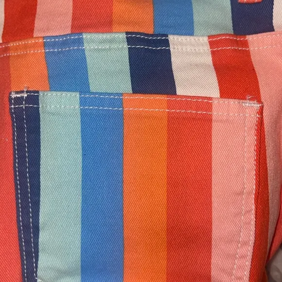 Serape Stripe Flare Denim jeans