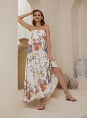 Serena Boho Breeze Maxi Dress-White