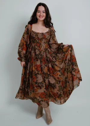 Serena Smocked Floral Maxi Dress