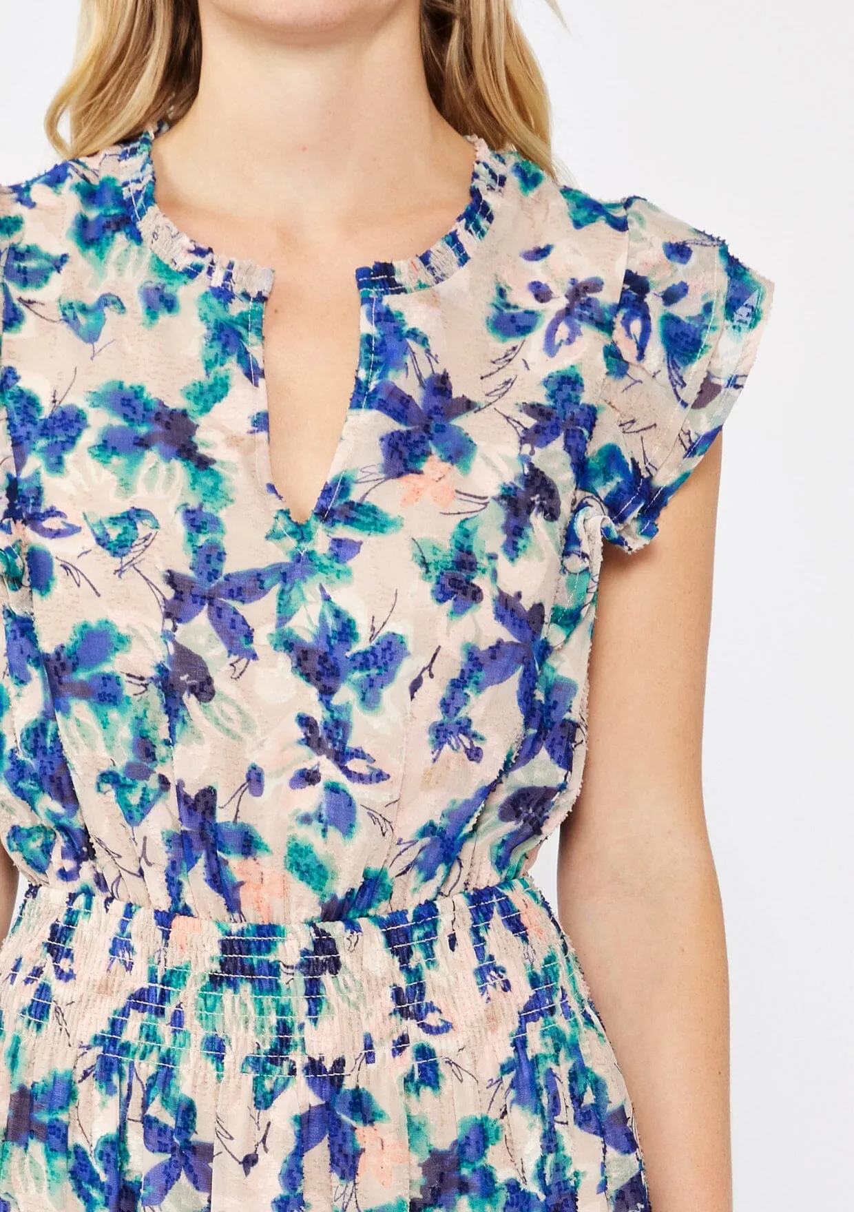 Serene Floral Midi Dress