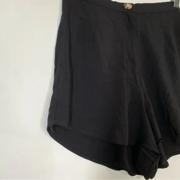 Shore Black Mallorca High Waist Flowy Shorts Size XS