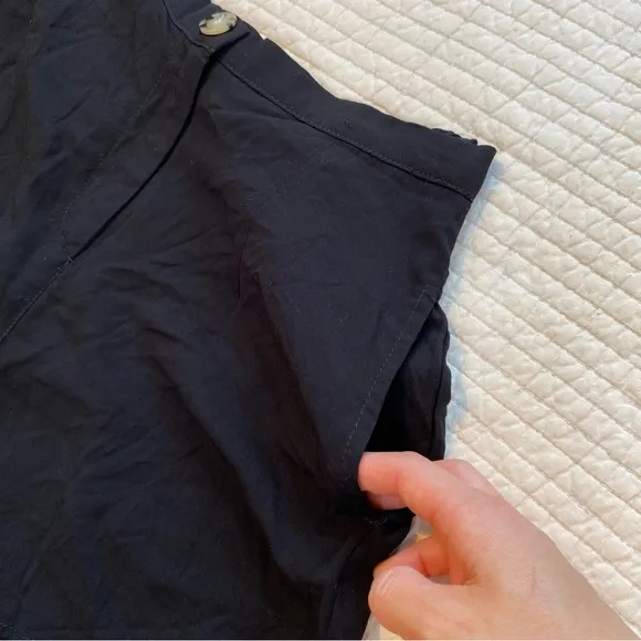Shore Black Mallorca High Waist Flowy Shorts Size XS