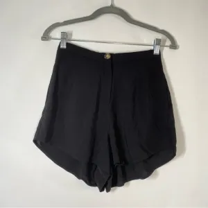 Shore Black Mallorca High Waist Flowy Shorts Size XS