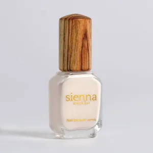Sienna Nail Polish | LUNA ~ Eggshell White