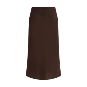 Silk midi Skirt