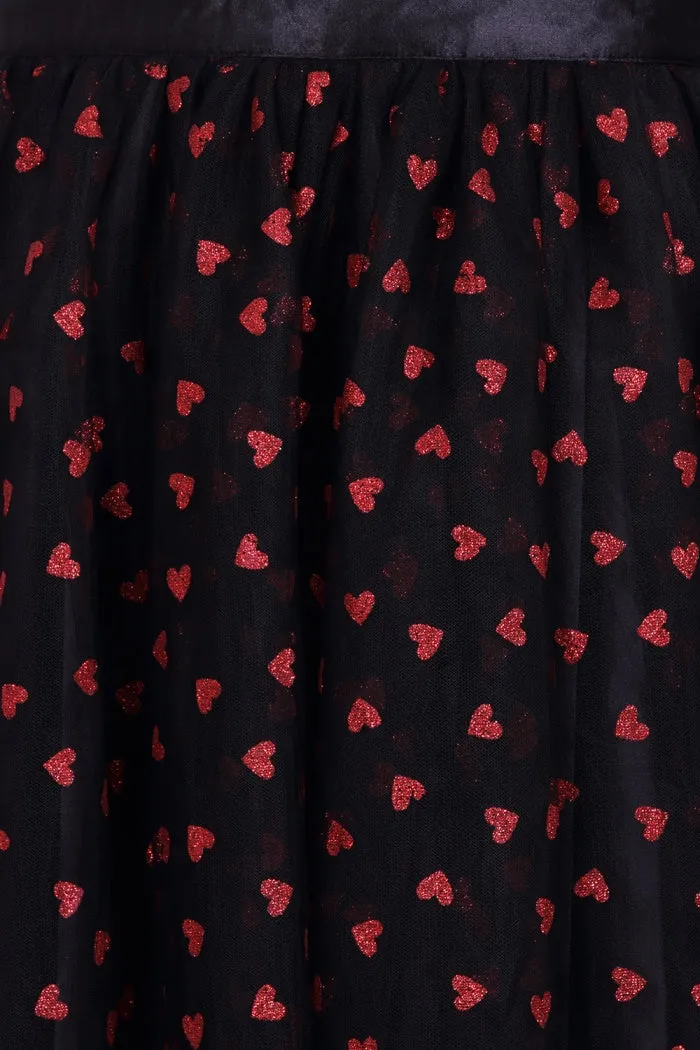SIZE 12* Hell Bunny Bianca Heart Skirt