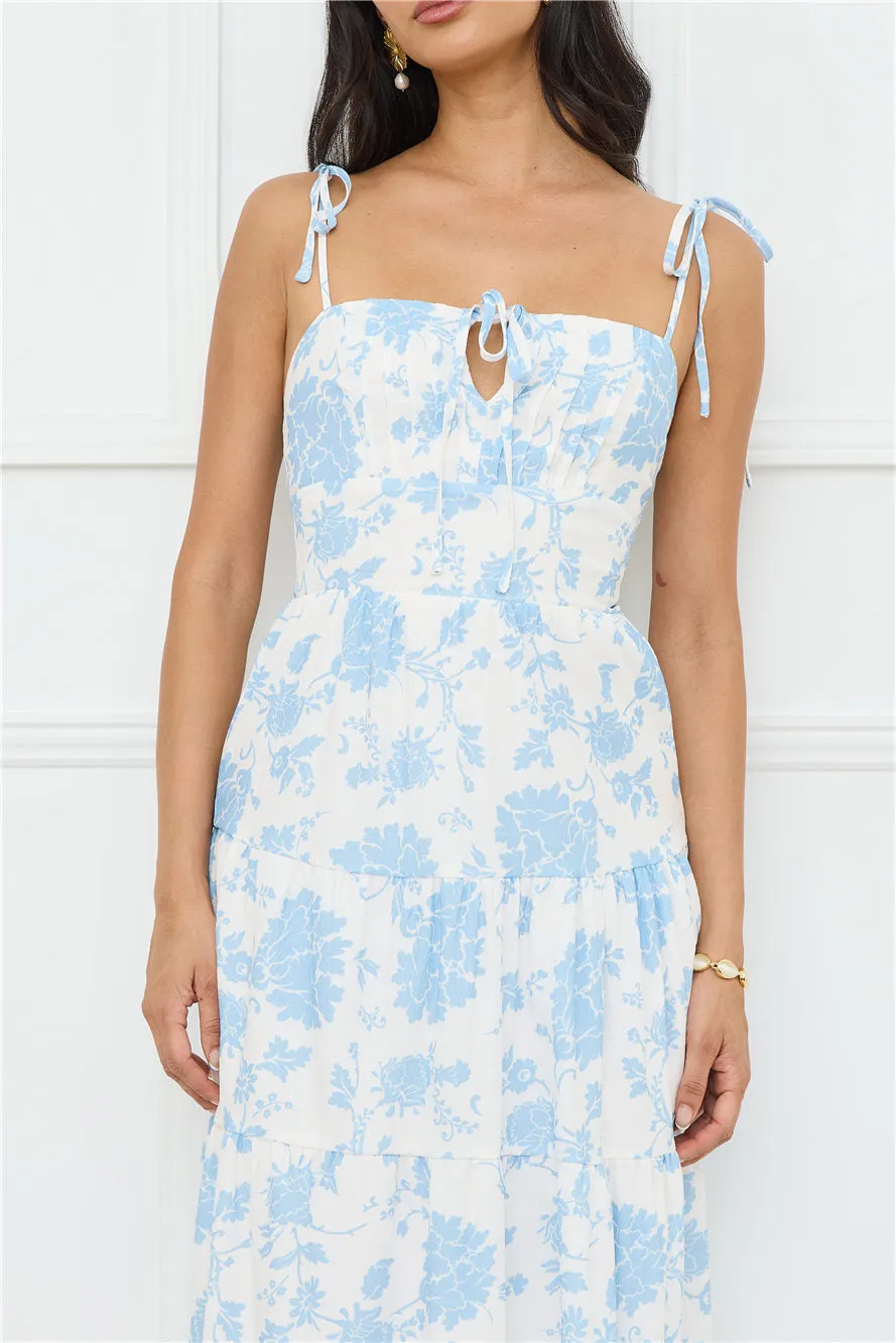 Sizzle And Stun Maxi Dress Blue