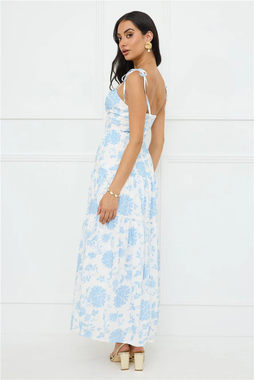 Sizzle And Stun Maxi Dress Blue