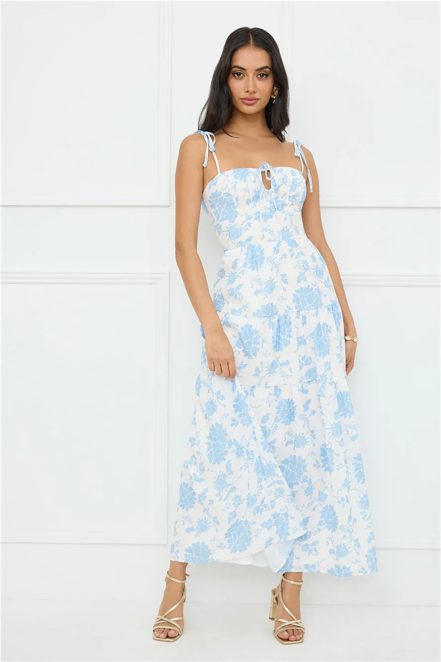 Sizzle And Stun Maxi Dress Blue