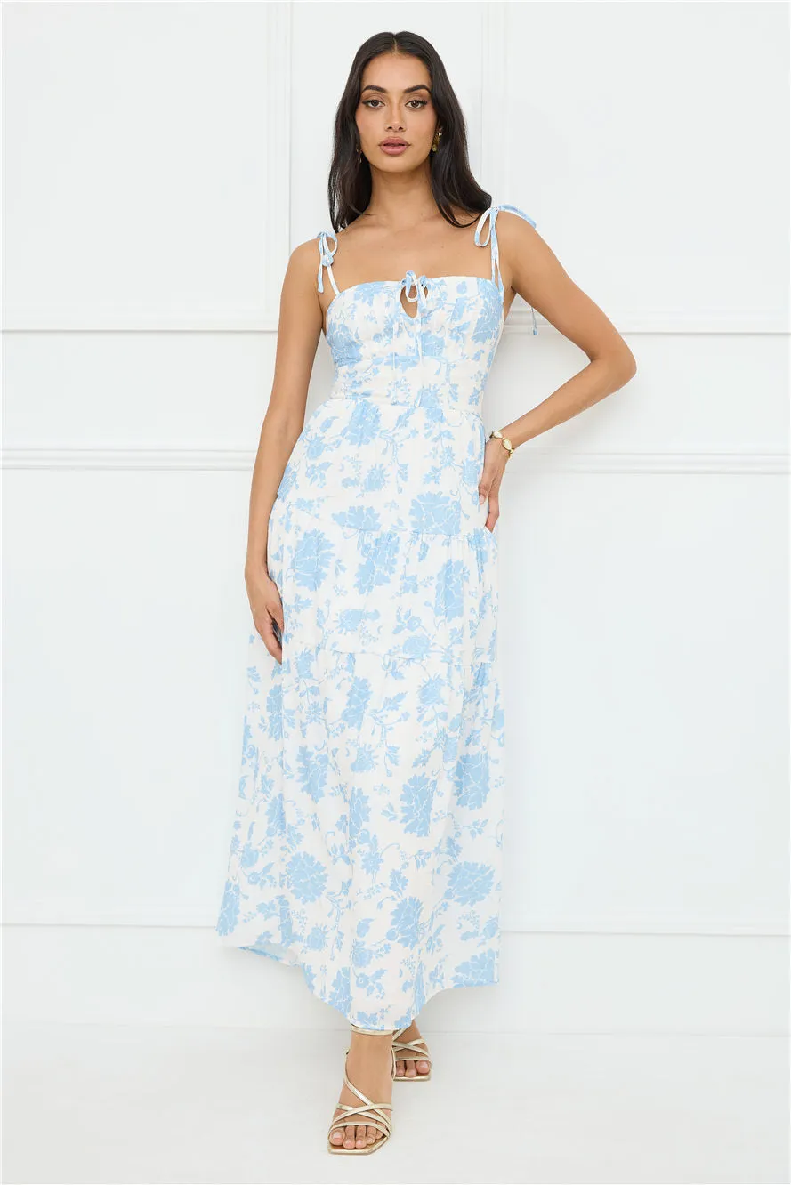 Sizzle And Stun Maxi Dress Blue