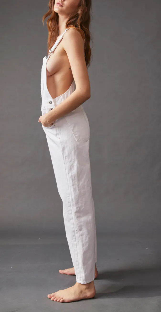 Sleeveless Tapered Leg Overalls