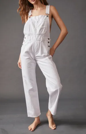 Sleeveless Tapered Leg Overalls