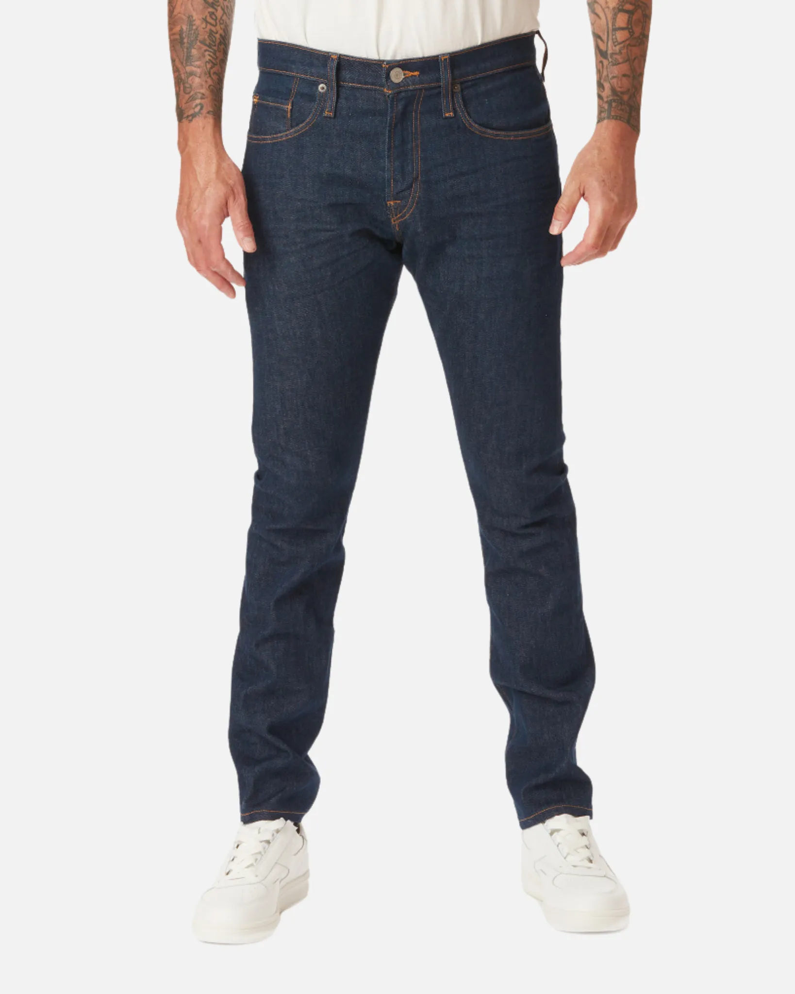 Slim Taper Denim Jeans - Dark Clean