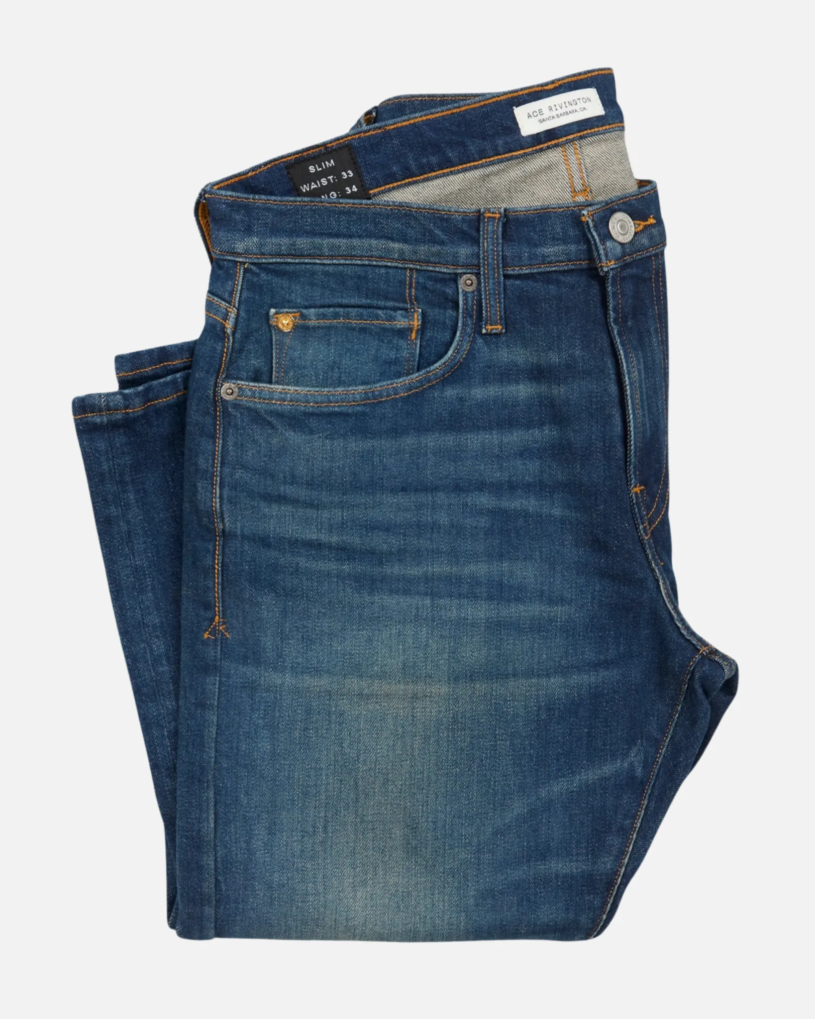 Slim Taper Denim Jeans - Dirty Vintage