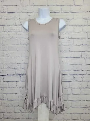 SMALL SOFT GRAVEL A381218 LOGO Layers by Lori Goldstein Knit Tank w/ Ruffle Hem
