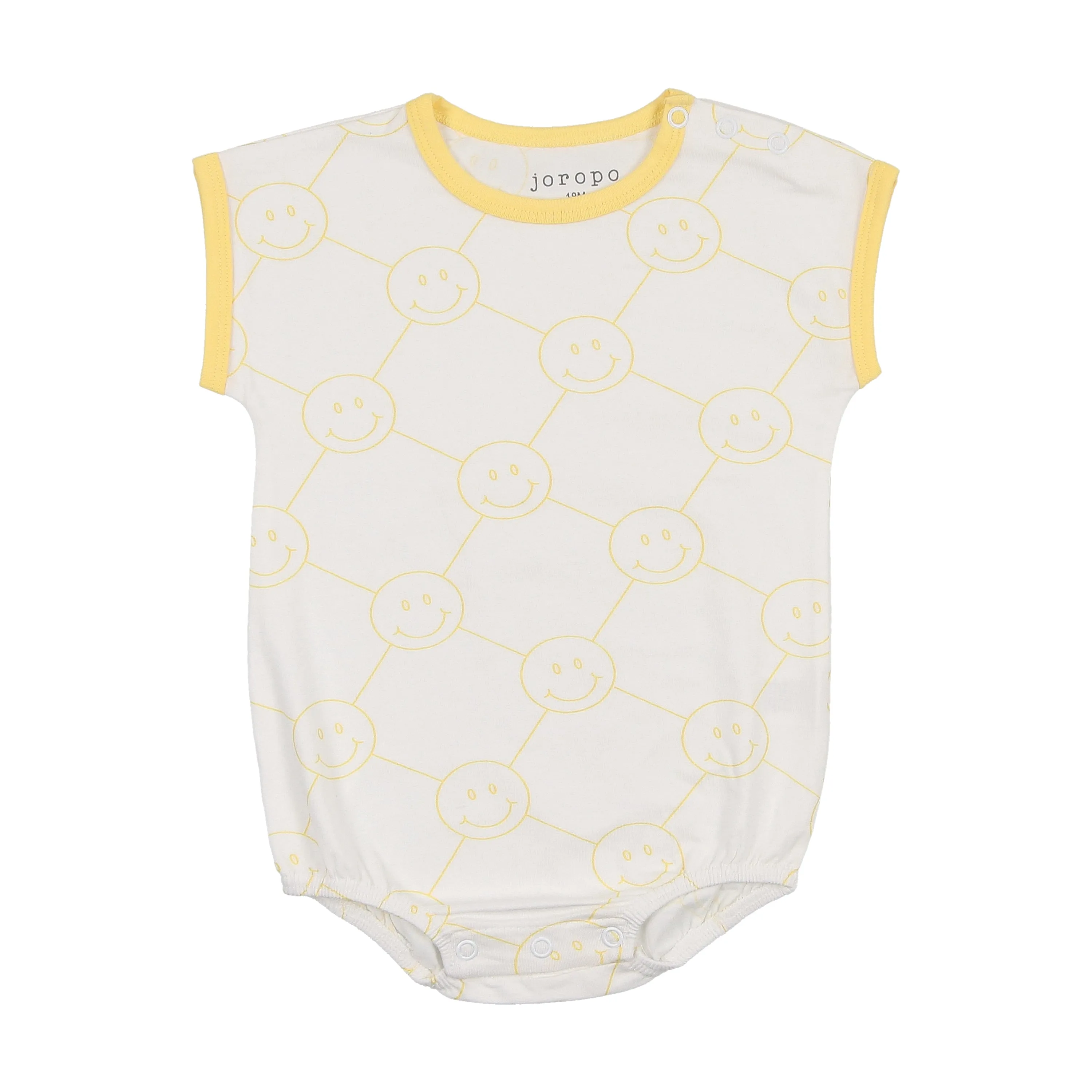 Smiley Print Boxy Romper