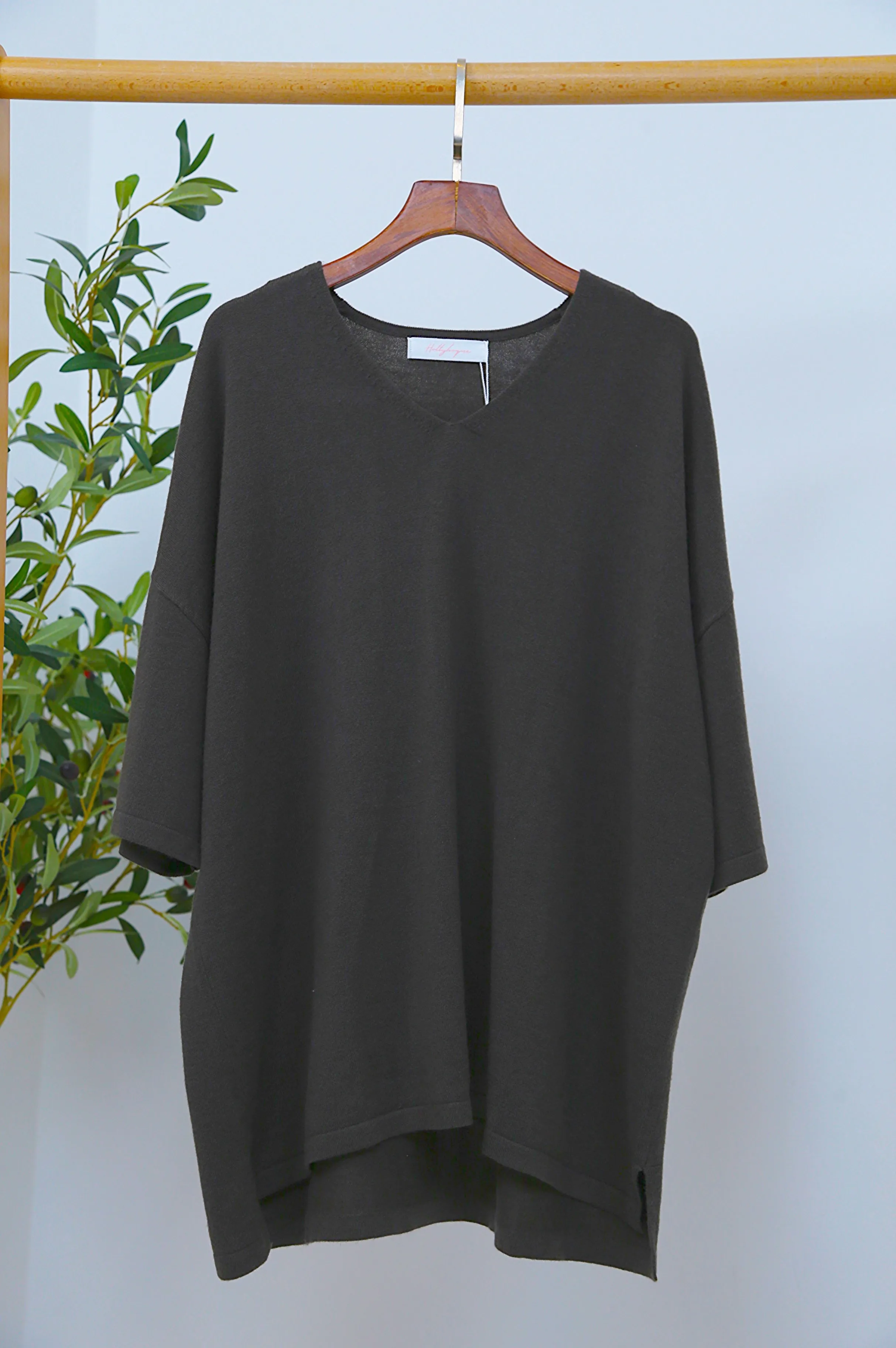 Smith Boxy Knit Top Brown (Restock)