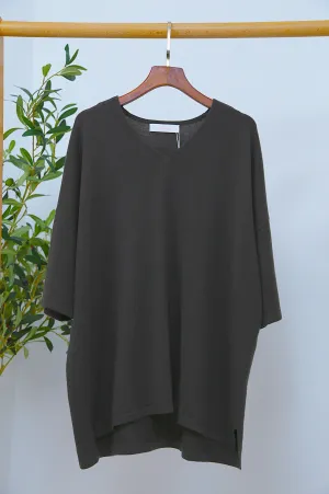 Smith Boxy Knit Top Brown (Restock)