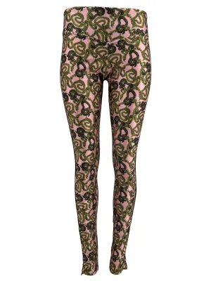 Snake Pant with Piping - Bubble Gum