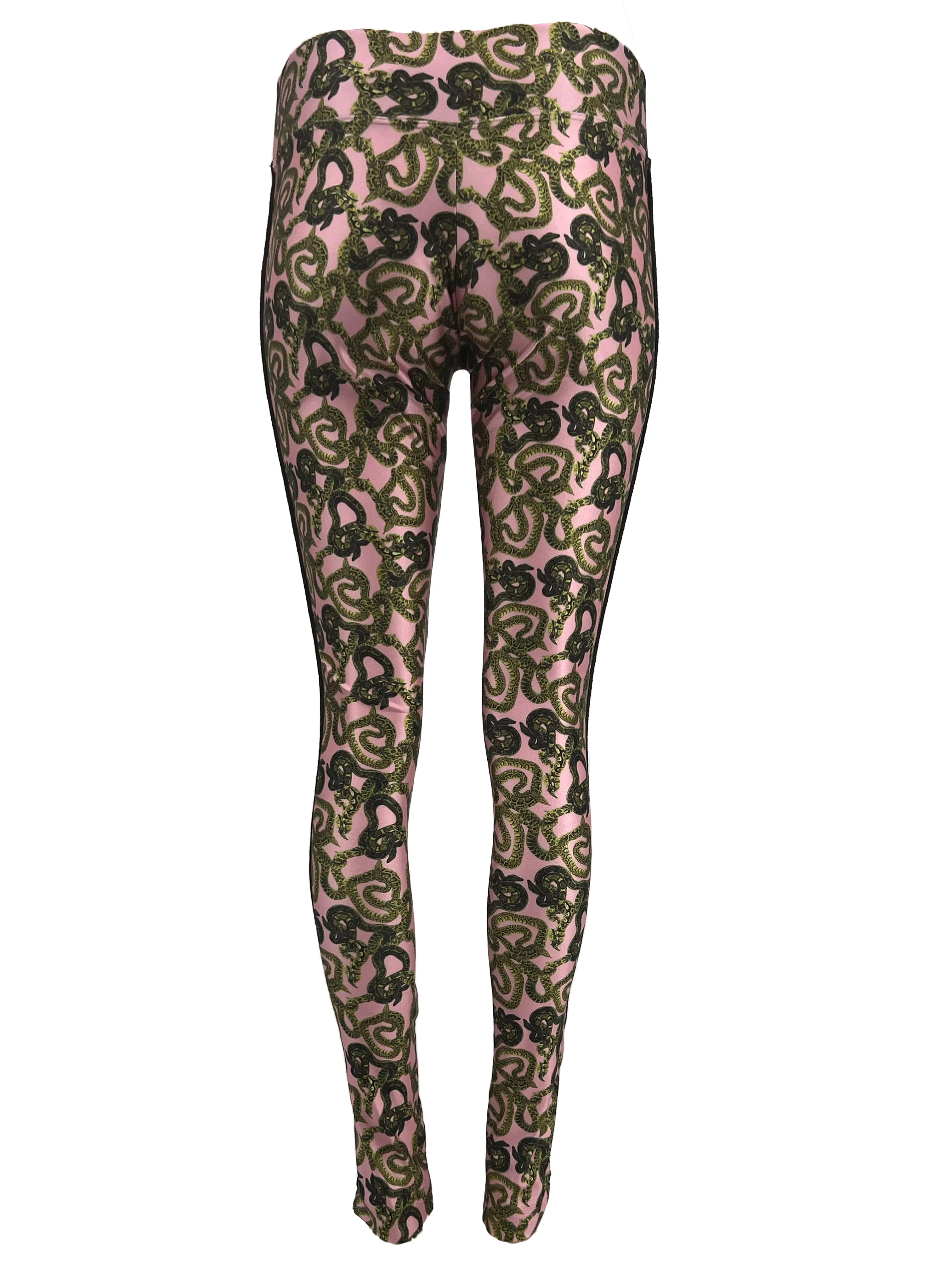 Snake Pant with Piping - Bubble Gum
