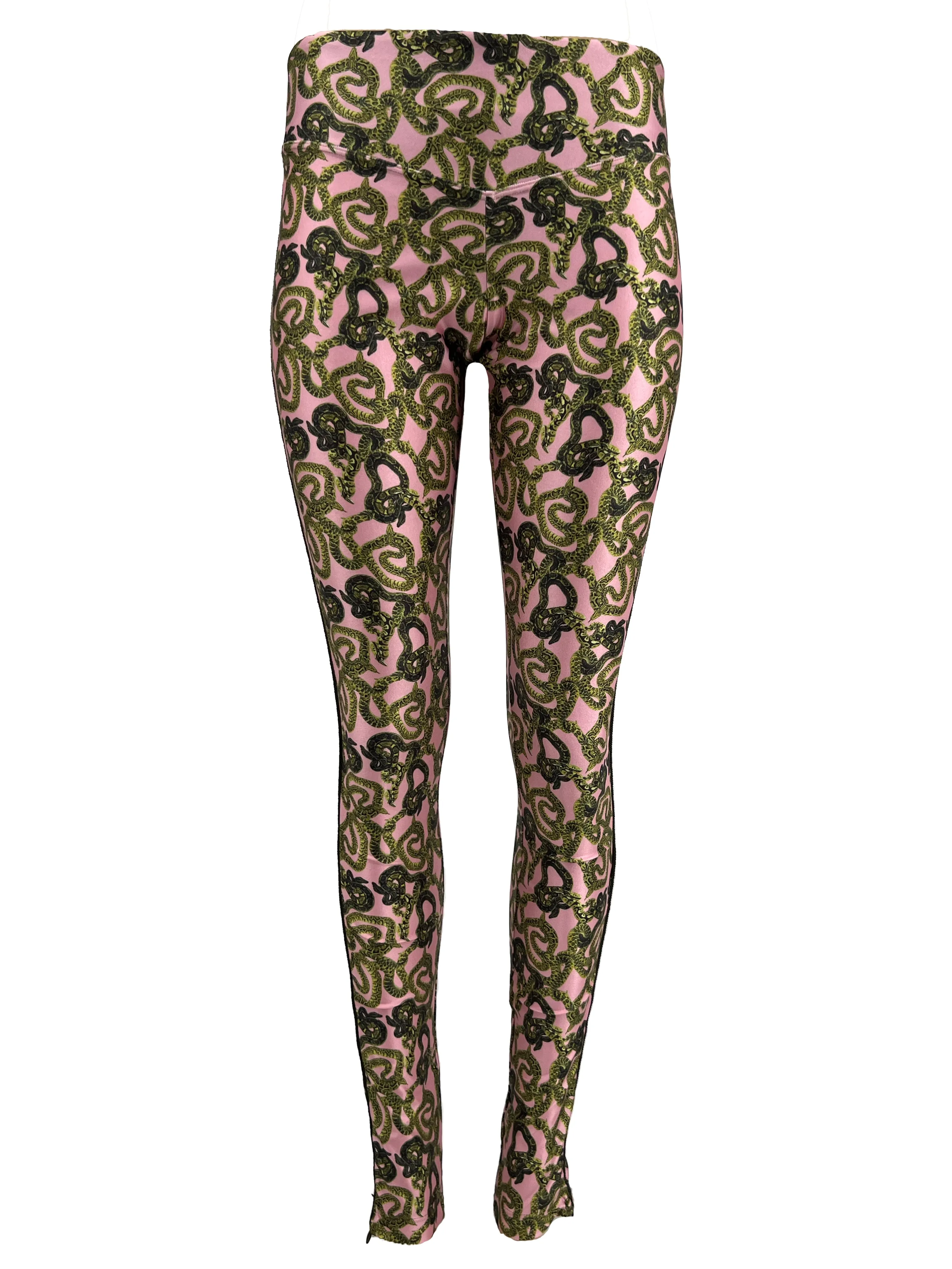 Snake Pant with Piping - Bubble Gum