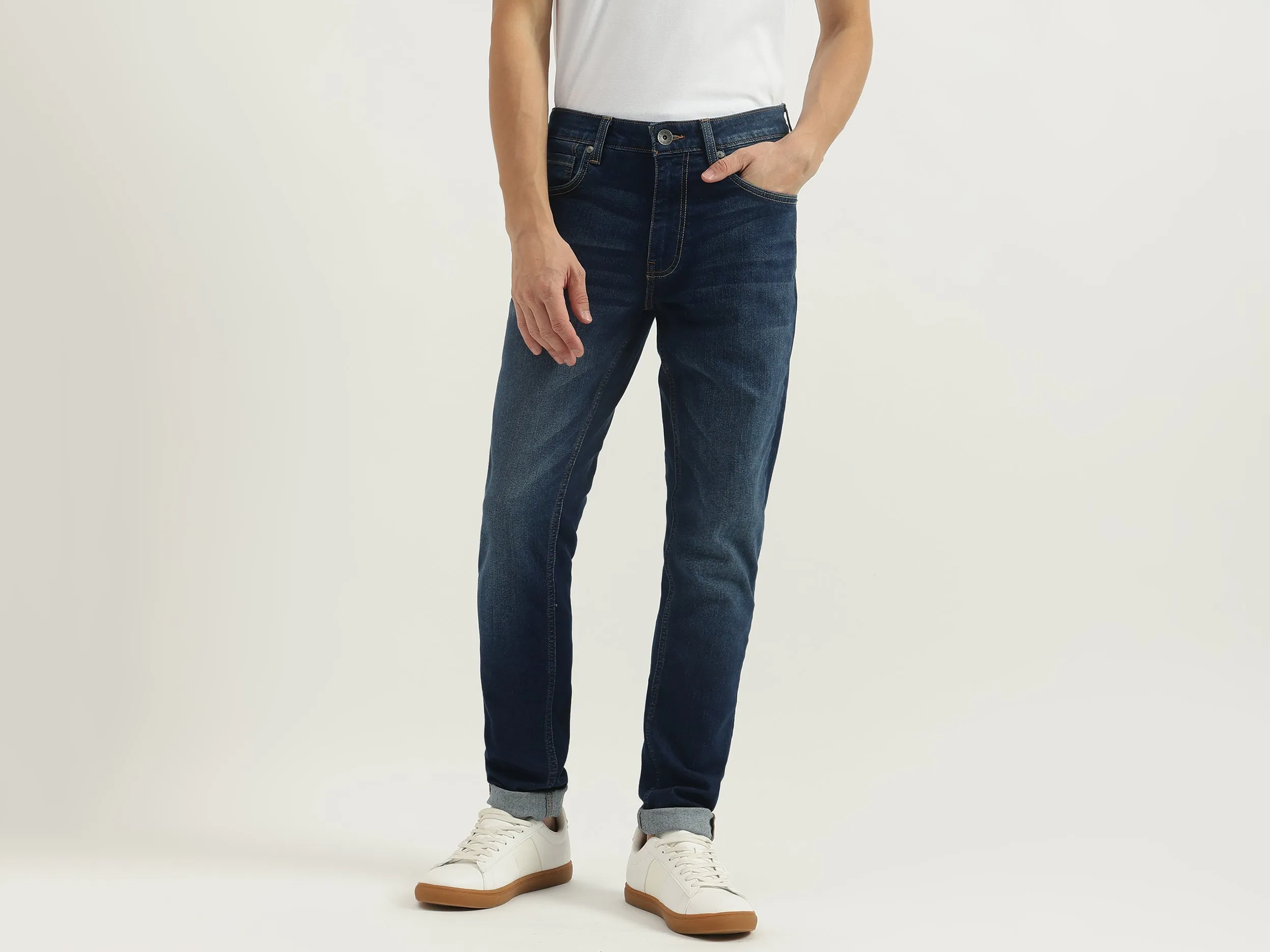 Solid Skinny Fit Jeans