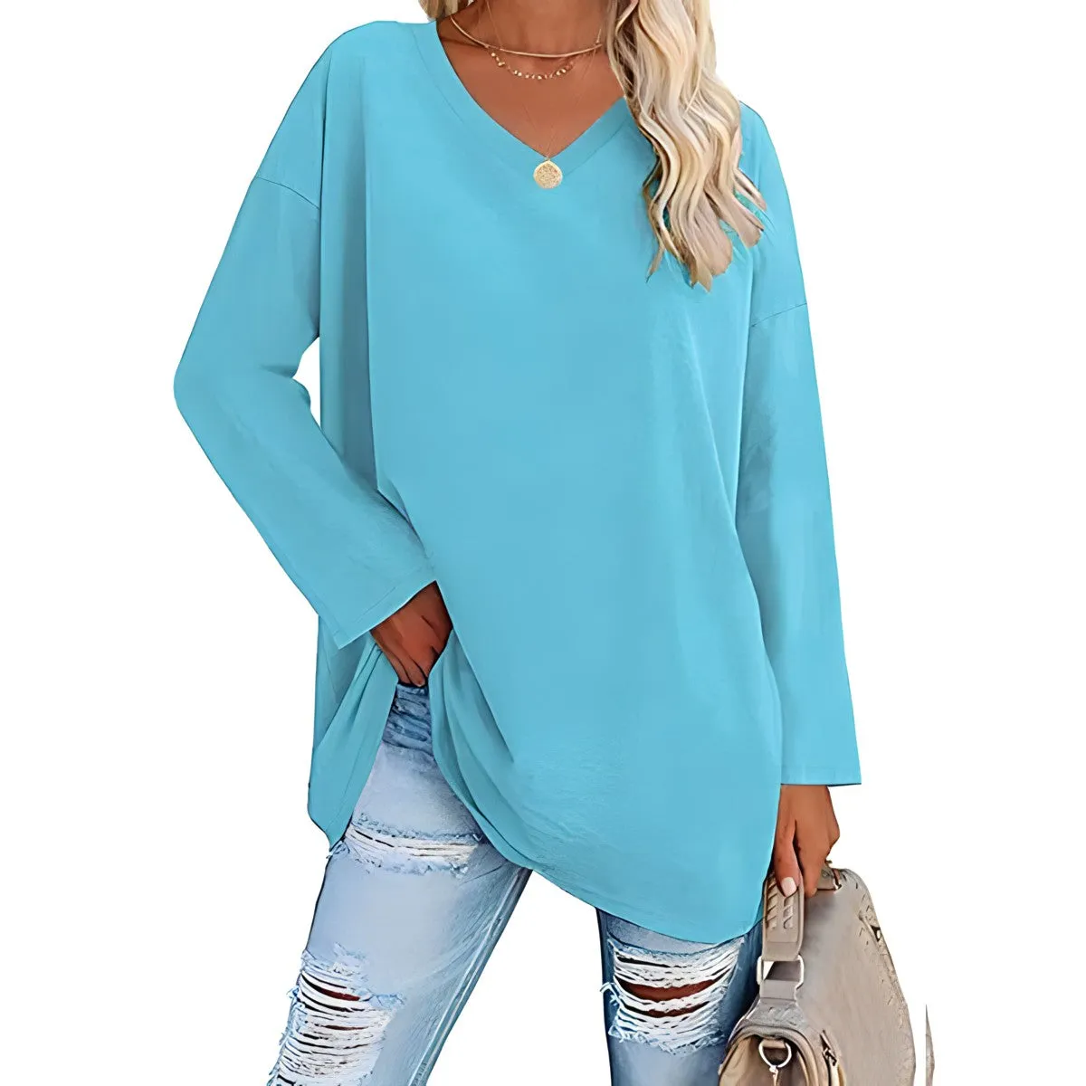 SOPHIE™ :tm: RELAXED V-NECK SWEATER