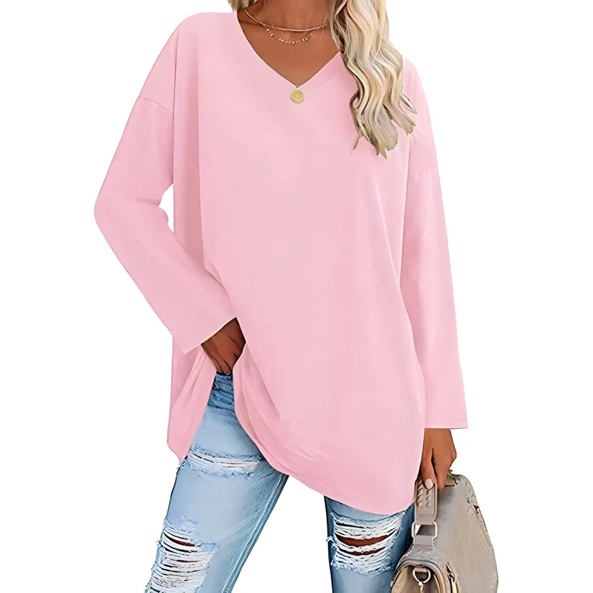 SOPHIE™ :tm: RELAXED V-NECK SWEATER