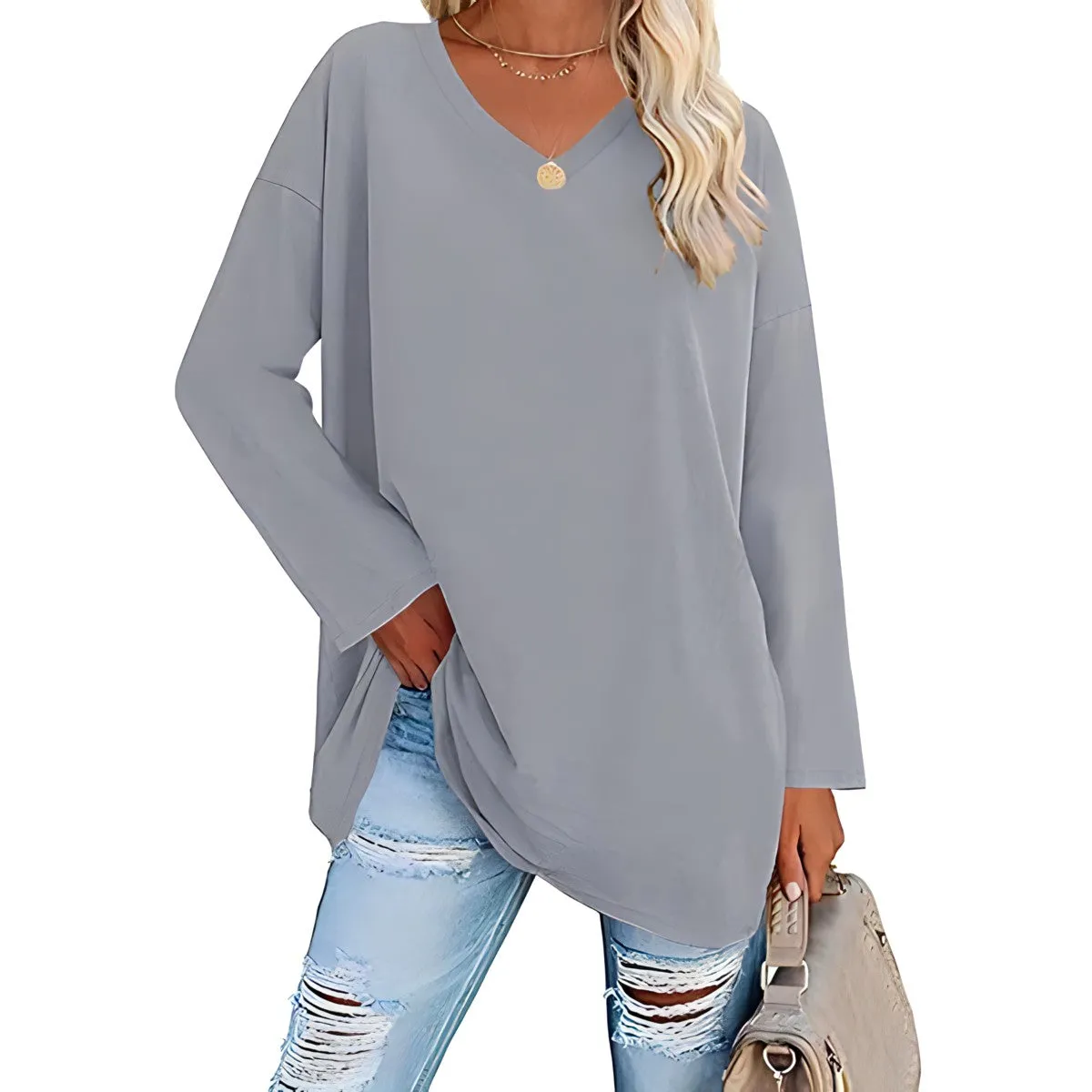 SOPHIE™ :tm: RELAXED V-NECK SWEATER