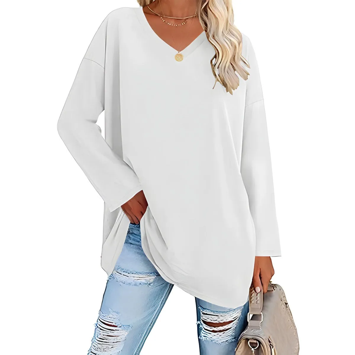 SOPHIE™ :tm: RELAXED V-NECK SWEATER