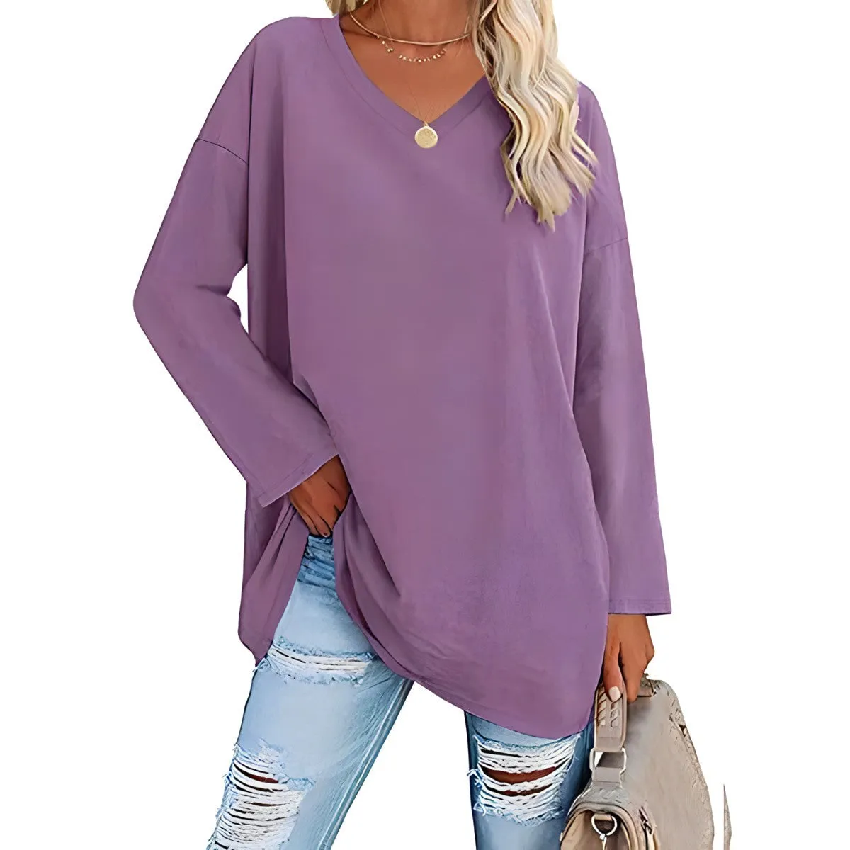 SOPHIE™ :tm: RELAXED V-NECK SWEATER