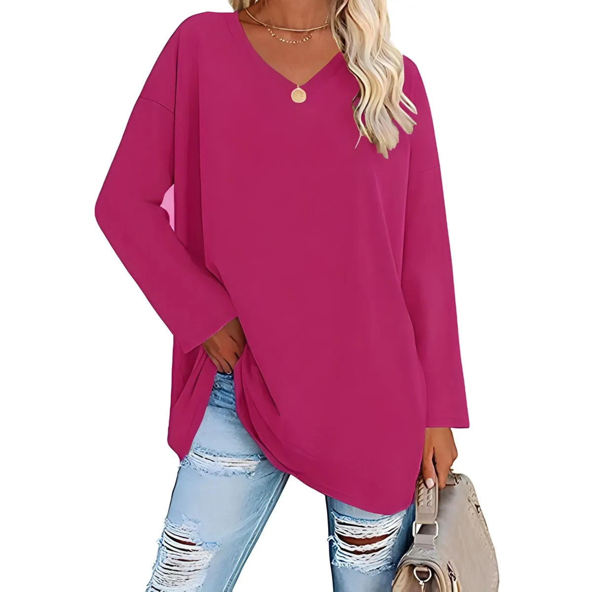 SOPHIE™ :tm: RELAXED V-NECK SWEATER