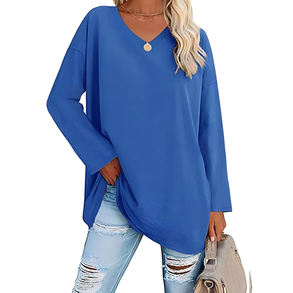 SOPHIE™ :tm: RELAXED V-NECK SWEATER