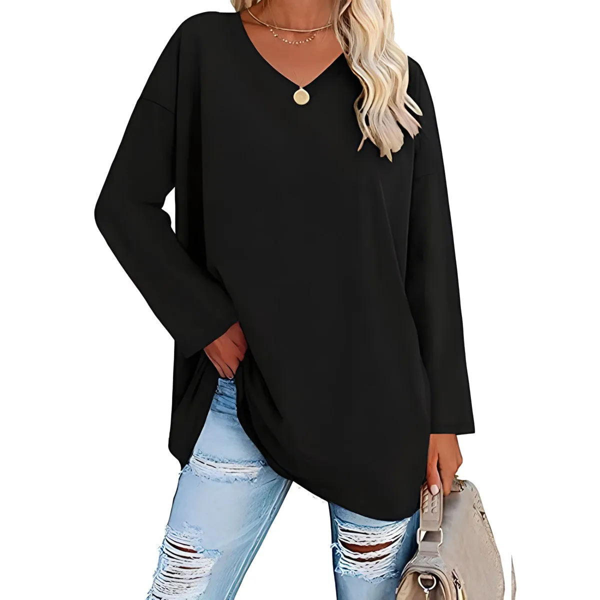 SOPHIE™ :tm: RELAXED V-NECK SWEATER