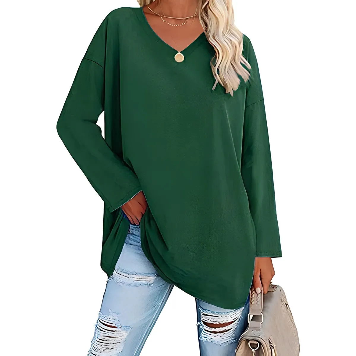 SOPHIE™ :tm: RELAXED V-NECK SWEATER