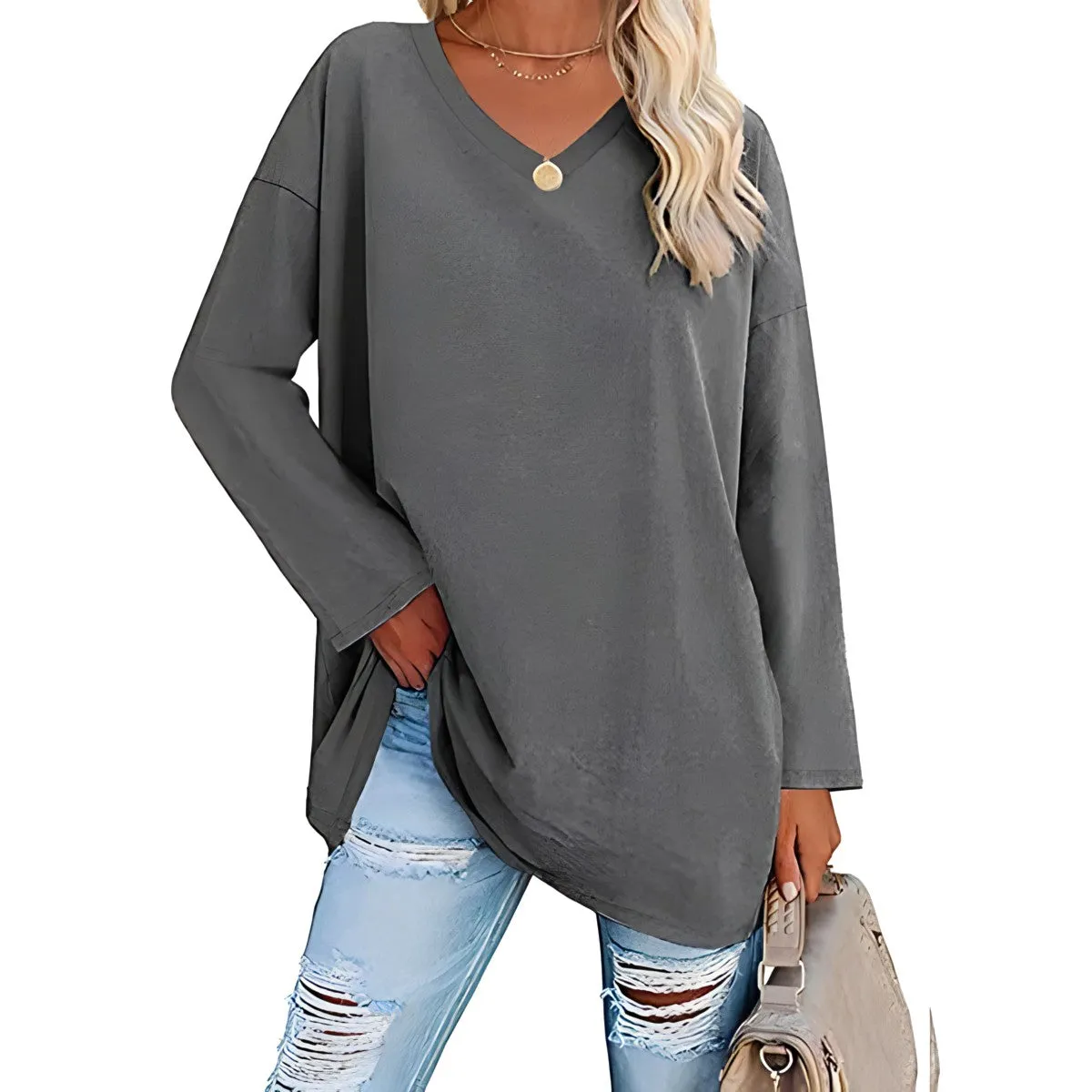 SOPHIE™ :tm: RELAXED V-NECK SWEATER