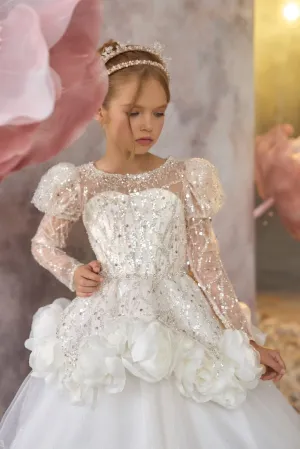 Sparkling Diamond First Communion Dress