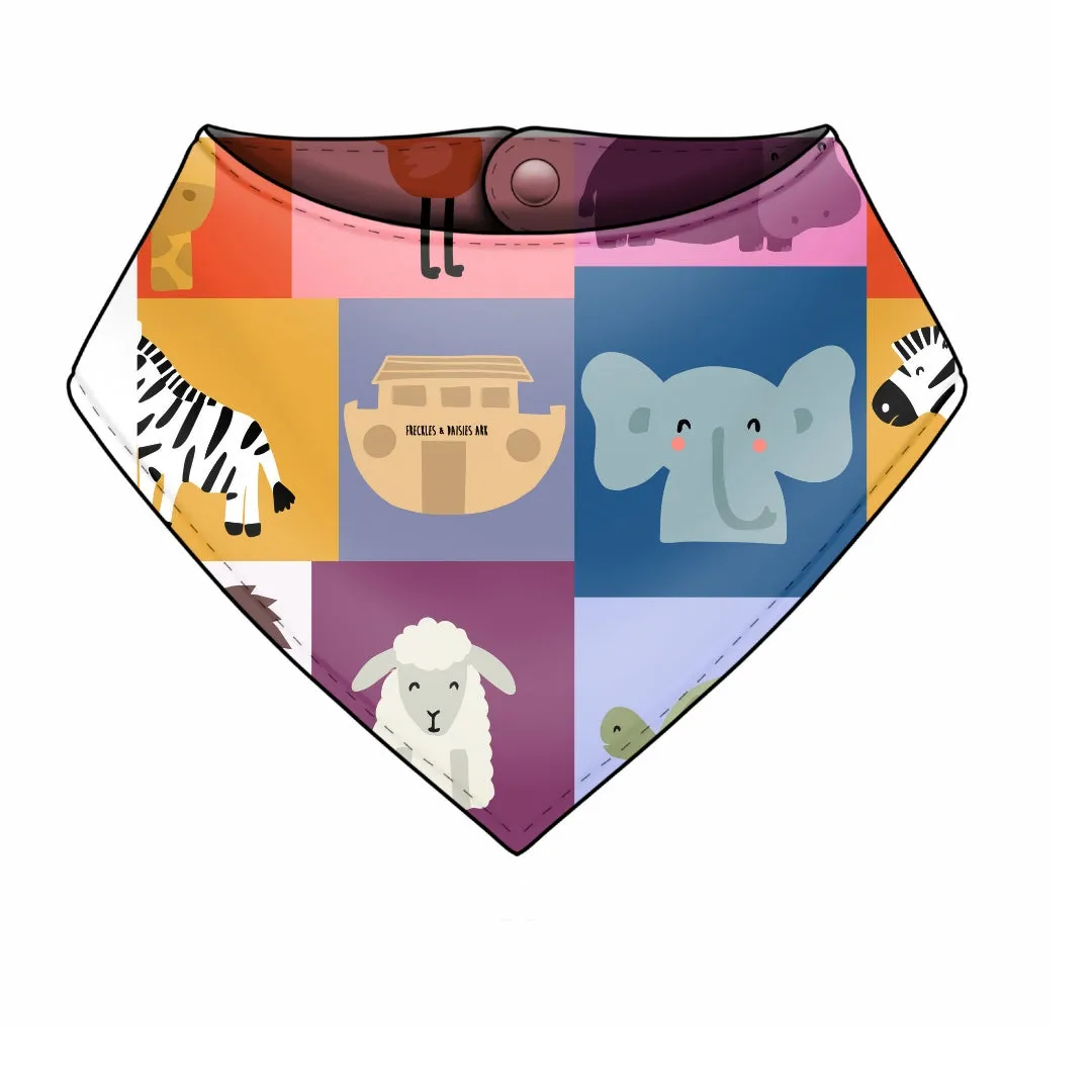 Spring print Dribble Bib - Bamboo Lined SALE