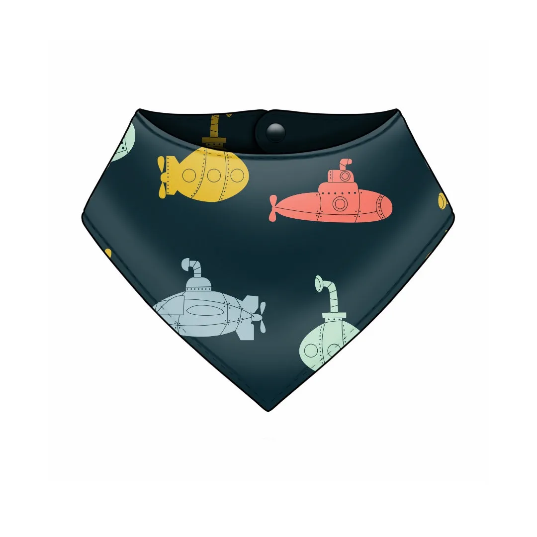 Spring print Dribble Bib - Bamboo Lined SALE
