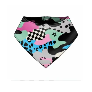 Spring print Dribble Bib - Bamboo Lined SALE