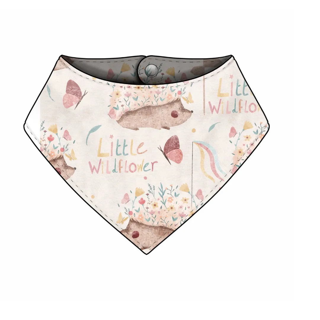 Spring print Dribble Bib - Bamboo Lined SALE