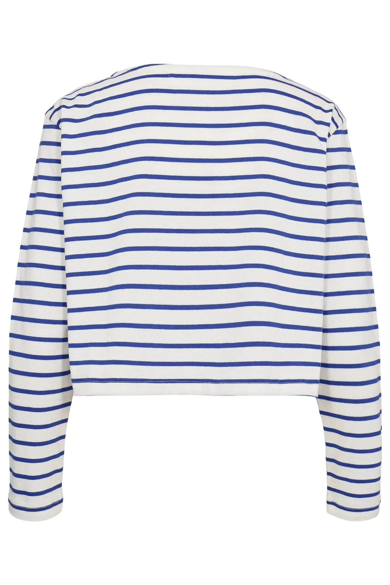 Stacy Blouse White Blue Stripe