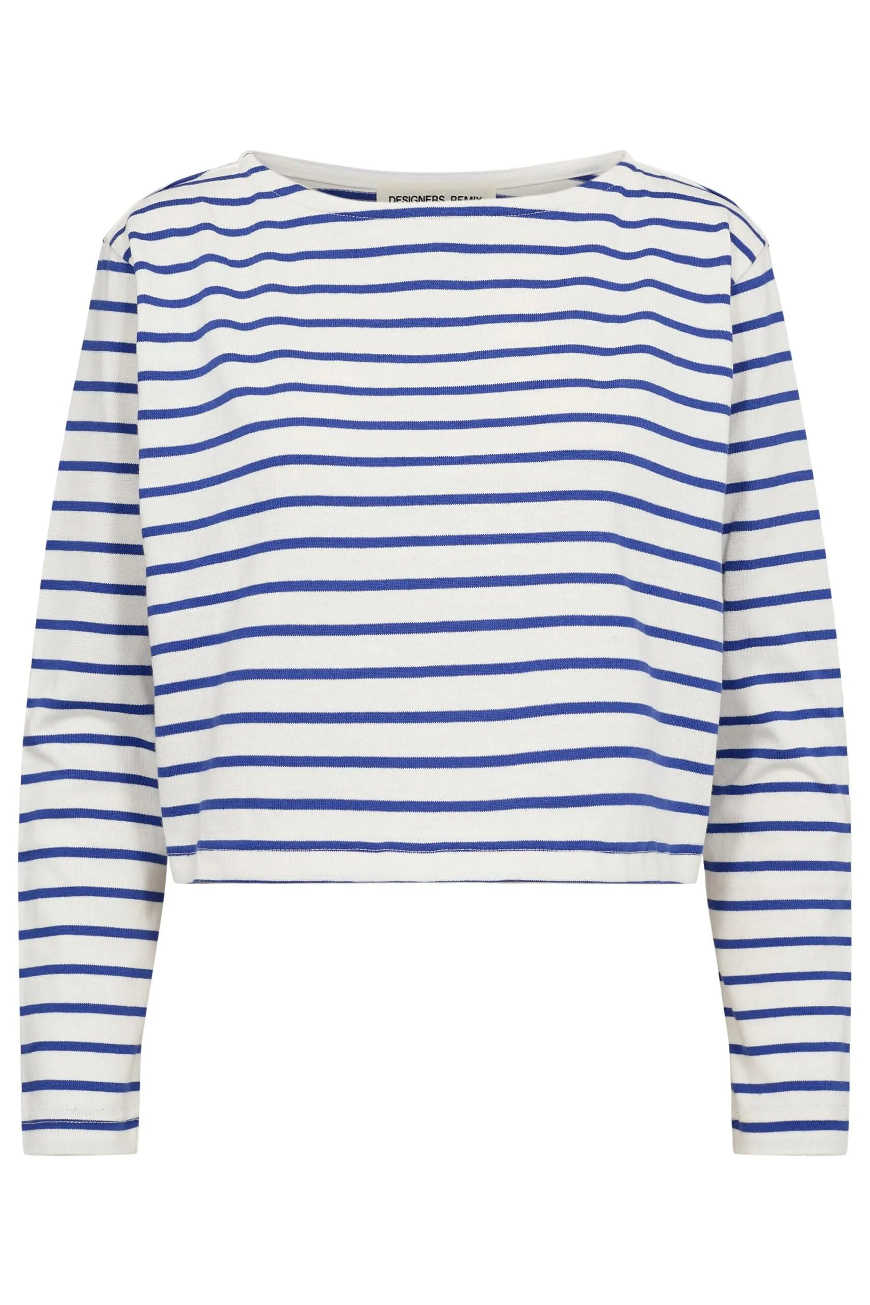 Stacy Blouse White Blue Stripe